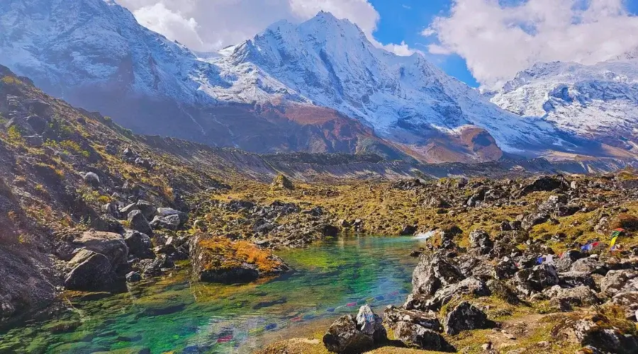 Beautiful streams of Tsum Valley