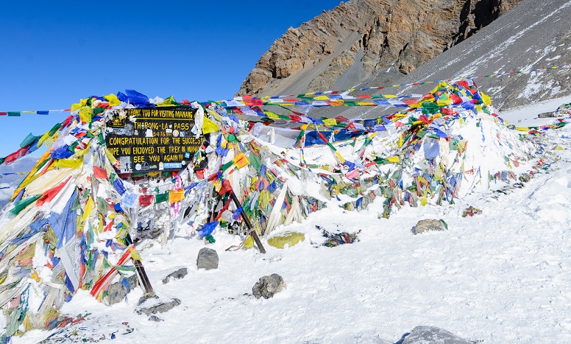 Highest pass of the Annapurna Circuit Trek