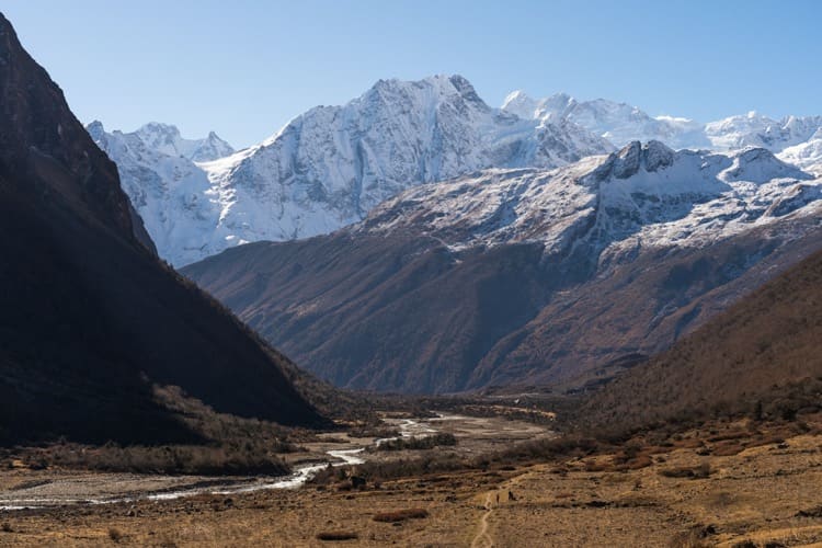 Mountains and hills of Tsum Valley