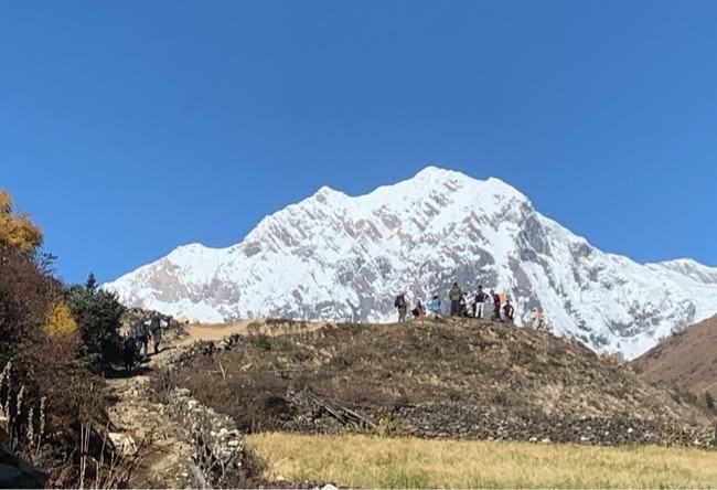 Snow clad mountains seen from Kori Trek