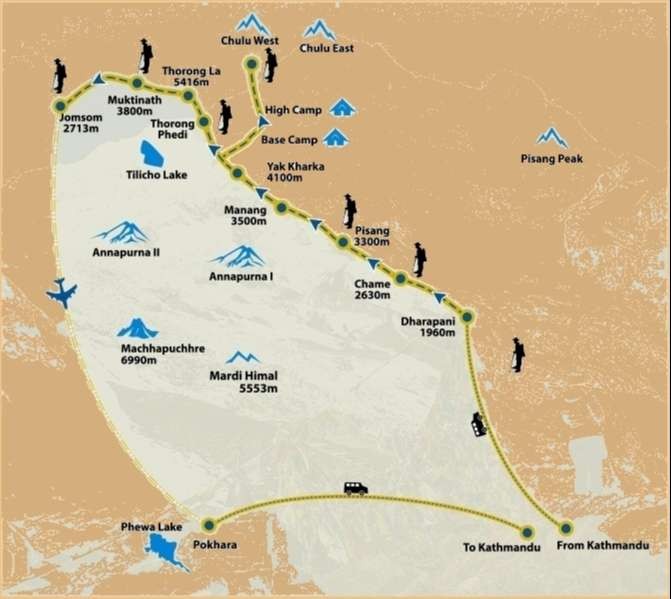 Chuli East mape - Destination Holiday Trek