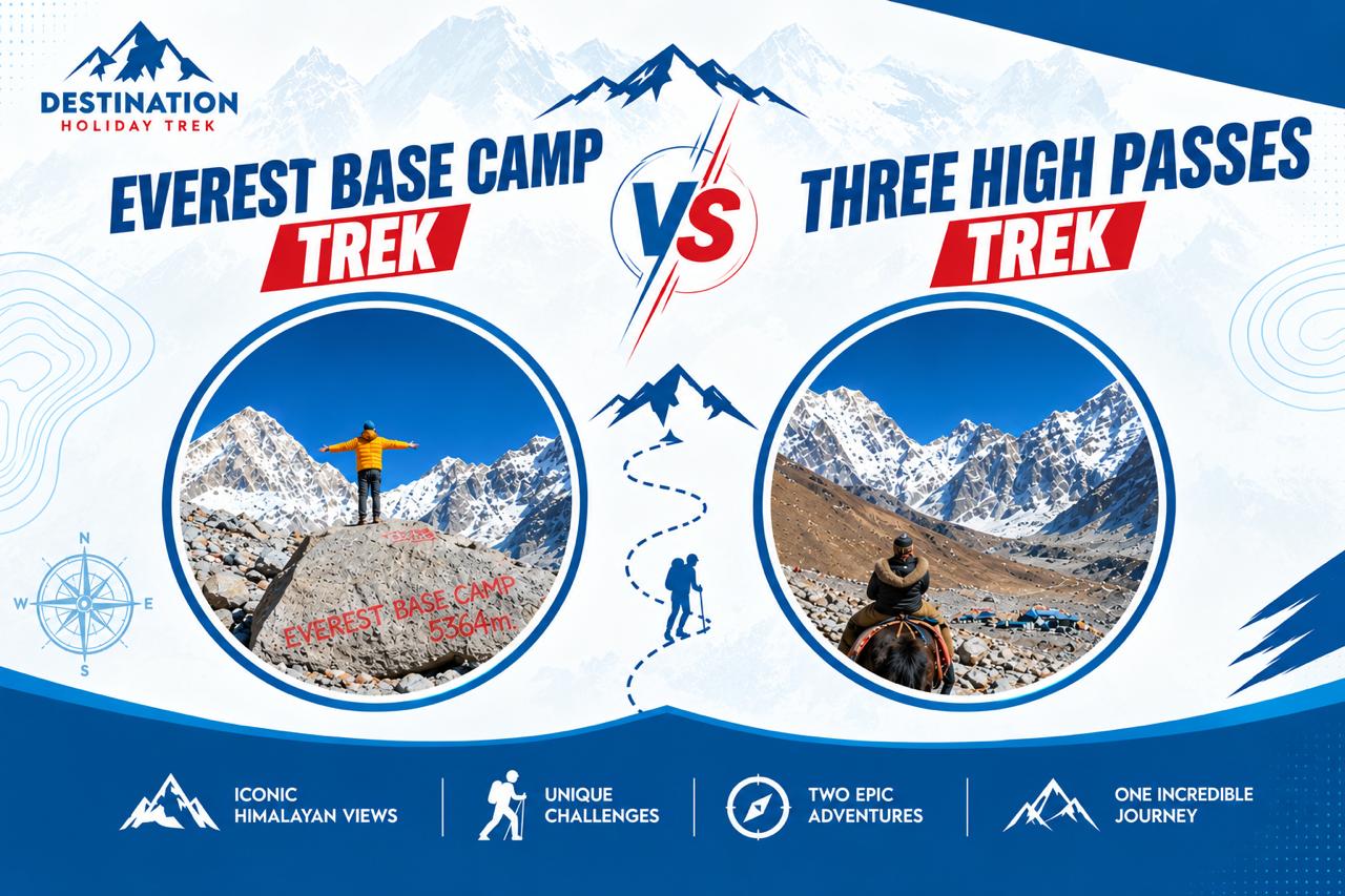 Everest Base Camp vs Three High Passes Trek

